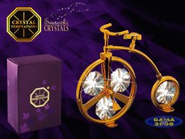 Figurka SWAROVSKI BICYKL