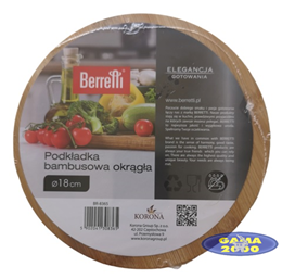 Podkładka bambusowa okrągła 18 cm