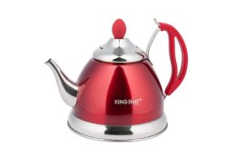 Imbryk z sitkiem do zaparzania czerwony