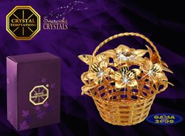Figurka SWAROVSKI KOSZ Z KWIATAMI