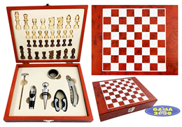 Zestaw do wina + SZACHY