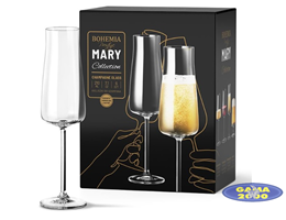 Kieliszki do szampana BOHEMIA MARY PRESTIGE 210 ML