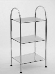 Regał chromowany 3 - elementowy