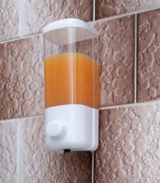 Dozownik ścienny chromowany