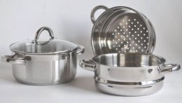 Garnek do gotowania na parze (2 sita) 20 cm