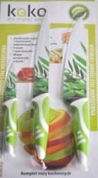 Komplet noży KOKO x 3 sztuki Kolor: czerwony
