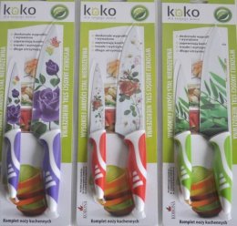 Komplet noży KOKO x 2 sztuki Kolor: czerwony