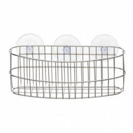 Półka łazienkowa owalna z 3 przyssawkami