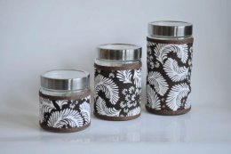 Słoik w oplocie pojemność: 1150 ml