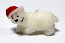 Świeczka świąteczna Miś