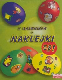 Naklejki świąteczne i 5 barwników