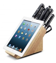 Komplet noży PREMIUM z miejscem na tablet