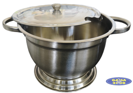 Waza nierdzewna 2,7 L z pokrywą