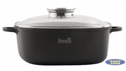 Garnek Granite 24 cm z wlewem olejowym