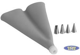 Dekorator do ciasta + 4 końcówki