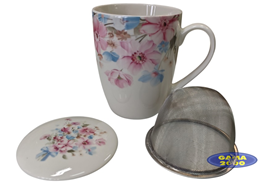 Kubek z zaparzaczem KWIATKI