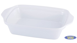 Naczynie z podgrzewaczem prostokątne (białe) 3 L