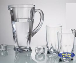 Zestaw Bohemia dzbanek + 6 szklanek