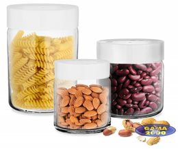 Pojemnik szklany z pokrywą 0,89 L 