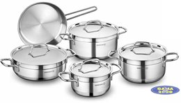 Komplet garnków ALFA KORKMAZ 9 - częściowy