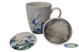 Kubek z zaparzaczem KWIATKI