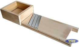 Szatkownica drewniana z szufladą duża