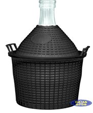 Balon do wina 54 L w koszu plastikowym 