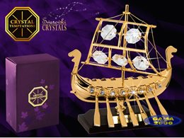 Figurka SWAROVSKI STATEK WIKINGÓW