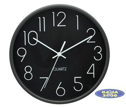 Zegar ścienny 25 cm biały / czarny