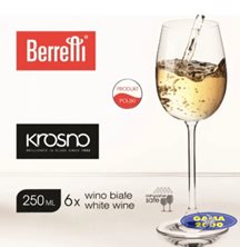 Kieliszki do wina białego Berretti KROSNO (250 ml)