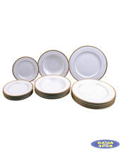 Komplet obiadowy 18 elementowy GOLD