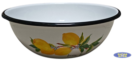 Miska emaliowana CYTRYNY 4 L