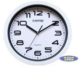 Zegar ścienny 25 cm BIAŁY