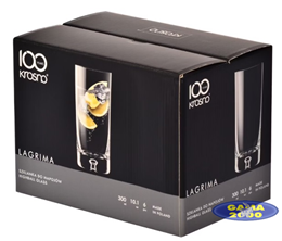 Szklanki wysokie LAGRIMA KROSNO 