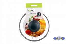 Pokrywa szklana z obręczą 16 cm