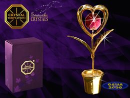 Figurka SWAROVSKI SERDUSZKO KWIAT