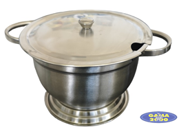 Waza nierdzewna 2,7 L z pokrywą