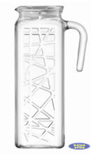 Dzbanek szklany z pokrywą 1 L