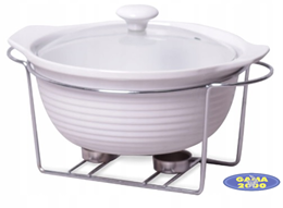 Naczynie z podgrzewaczem okrągłe 2,4 L