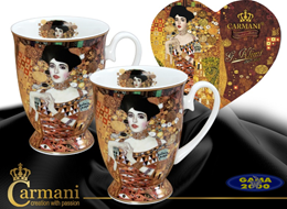 Kubki z obrazem KLIMT'a Pocałunek x 2 sztuki