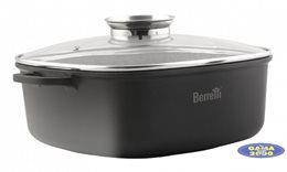 Garnek Granite 28 cm z wlewem olejowym 