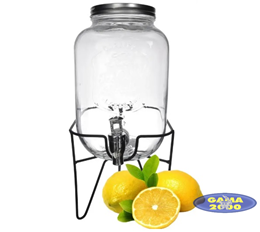 Słój z kranikiem 4 L i stojakiem