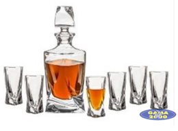 Komplet do likieru BOHEMIA QUADRO