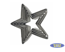 Foremki GWIAZDKI 5 sztuk 