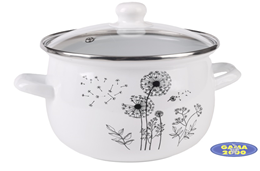 Komplet garnków emaliowanych DMUCHAWCE