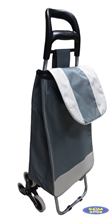 Wózek zakupowy z torbą 3 kółka