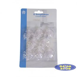 Wieszaki na przyssawkę 8 szt.
