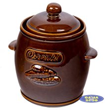 Beczka na ogórki 5 L BRĄZ