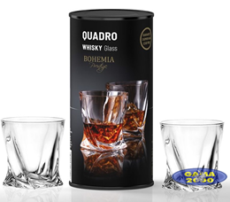 Komplet szklanek Quadro Bohemia 2 sztuki 