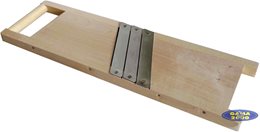 Szatkownica drewniana 3 ostrza z rączką